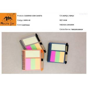 MJ-W22051-42 KIT BLOCO DE ANOTACAO  ---------- CX:192PÇS/MIN:96PÇS/MUL:12PÇS