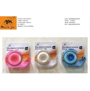  FITA ADESIVA INVISIVEL ROLO RECARREGÁVEL 12mmx25m