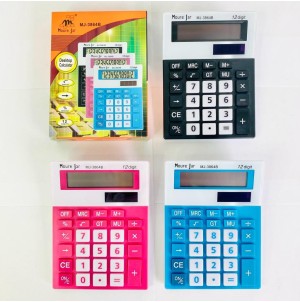 MJ3864B CALCULADORA MESA  -PILHAS-12DIG-----CX:150PÇS/MIN:50PÇS - 3COR