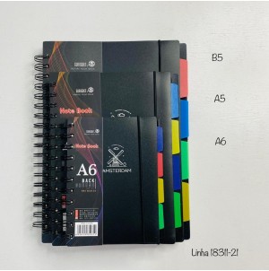 CADERNO. REF:A6-MJ-18311-21 CX180PÇS /SUB45PÇS / MUL/45