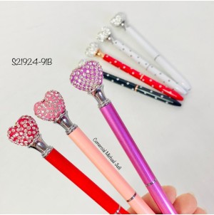 S21924-91B CANETA ESFEROGRAFICA, RETRATIL, DE CORPO METALICO-----CX:500PÇS/MIN:50PÇS---BOX:50PÇS CADA COR