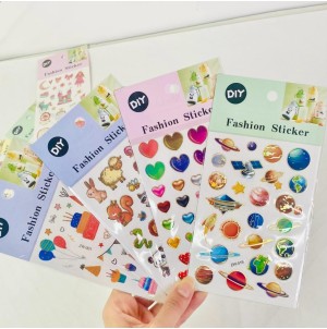 MJ21671-13 BX C/12 CARTELA ADESIVA COM DESENHOS.