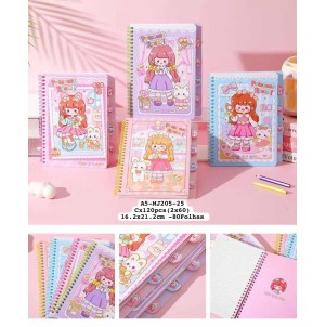 CADERNO. REF:A5-MJ205-25 MUL/12