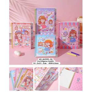 CADERNO. REF:A5-MJ205-26 MUL/12