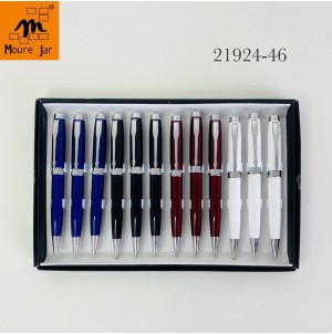 MJ21924-46 CANETA ESFEROGRAFICA RETRATIL CORPO METAL---------CX:600PÇS/MIN:60PÇS-BOX12PÇS