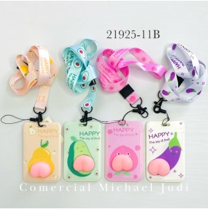 PORTA CRACHA, DE PLASTICOC/10PÇS  REF:MJ21925-11B