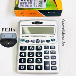  CALCULADORA DE MESA C/FONTE INTERNA:MJ1048B-CX:60PÇS/SUB:30PÇS-MUL30PÇS
