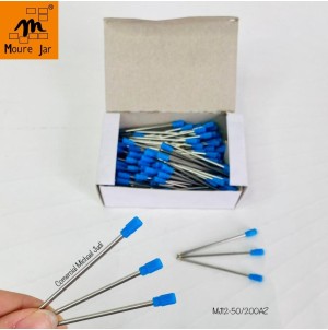 REF:MJ12-50. 200P/C AZUL CARGA COM PONTA, PARA CANETA ESFEROGRAFICA.