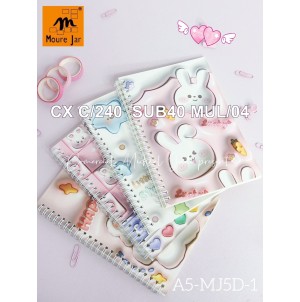 EF:A5-MJ5D-1. BX 4P/C CADERNO, CX C/ 240 PÇS/SUB:40 PÇS MUL/04