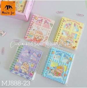 REF:MJ888-23. CADERNO CX 480PÇS MINIMO 120 MUL/24