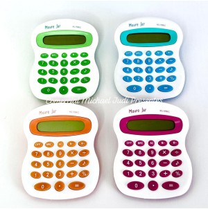 MJ598C CALCULADORA MEDIA -BATERI -8DIG ------CX:120PÇS/MIN:30PÇS-4COR