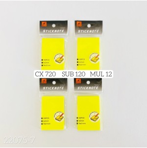 LEMBRETE DE PAPEL AUTO-ADESIVO. REF 22075-7 CX 720PÇS SUB 120PÇS MUL/12
