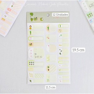  CARTELA ADESIVA MJ-A22717-B4 C/20 CX1420PÇS SUB 100PÇS MUL/20