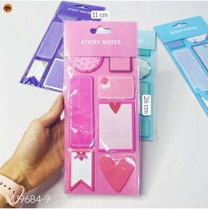 REF:MJ-L9684-9 LEMBRETE DE PAPEL, AUTO-ADESIVO. CX720 PÇS SUB 120 PÇS MUL/12