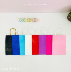 MJ-12820-11 S SACOLA DE PAPELAO, MEDINDO:15X21X8CM ------------- CX 1500PÇS/MIN: 120PÇS MUL/12