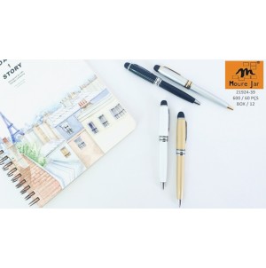 MJ21924-39 CANETA ESFEROGRAFICA RETRATIL CORPO METAL-------CX:600PÇS/MIN:60PÇS-BOX:12PÇS