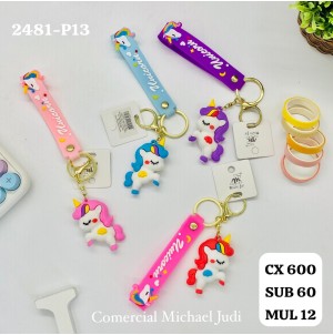 MJ 2481-P13 CHAVEIRO, DE PLASTICO CX600PÇS SUB 60 PÇS MUL/12