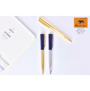 MJ21924-72CANETA ESFEREROGRAFICA RETRATIL CORPO METAL--------CX:600PÇS/MIN:60PÇS-MUL/12PÇS