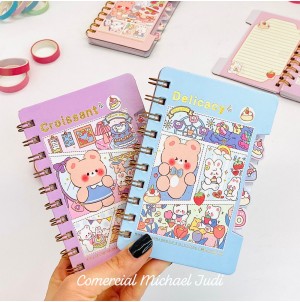 REF: A6-MJ881-4 MINI CADERNO DE ANOTAÇÃO --------- CX:288PÇS/ MIN:72PÇS/ MUL:24PÇS