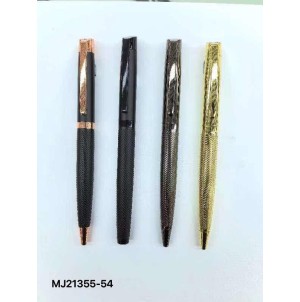 MJ-21355-54 CANETA ESFEROGRAFICA, RETRATIL, DE CORPO METALICO------CX:600PÇS/MIN:60PÇS-BOX:12PÇS