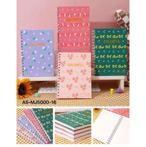 CADERNO. REF: A5-MJ5000-16 CX 120 MUL/60