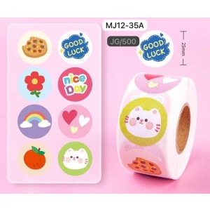 REF: MJ12-35A/B ETIQUETA ADESIVA, DE PAPEL ------------ CX:400PÇS/SUB:100PÇS-MUL:50PÇS