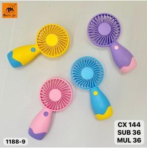 REF: MJ1188-9  MINI VENTILADOR, PORTATIL MUL/36 CX 144