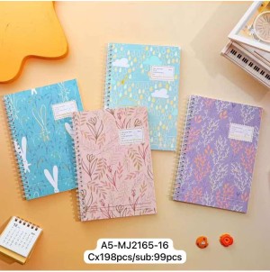 CADERNO. REF: A5-MJ-2165-15.-CX:198PÇS/SUB:99PÇS-MUL: 99PÇS