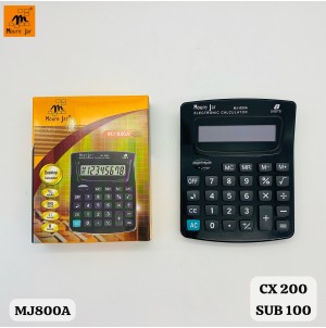  MJ800A CALCULADORA ELETRONICA, MEDIA, COM FONTE INTERNA-----CX:200PÇS/MIN:100PÇS-MUL:50PÇS