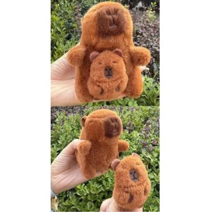 REF: MJ-3574-29A CHAVEIRO DE METAL, COM PELUCIA CAPIVARA ------------- CX300PÇS/MIN120PÇS/MUL/12