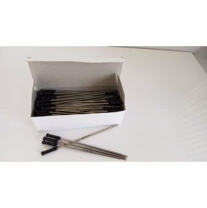 MJ12-52/100 PRET.100 PECAS CARGA COM PONTA, PARA CANETA ESFEROGRAFICA