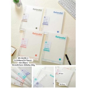 CADERNO. REF:B5-MJ08-2 ----------- CX: 144PÇS/MIN:36PÇS-MUL:36PÇS    