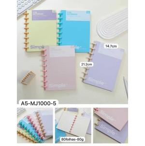 CADERNO. REF:A51000-5 ------------ CX:84 PÇS/SUB:42PÇS  CAPAS SORTIDAS