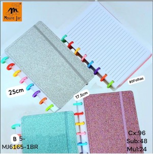 REF:B56165-1BR CADERNO DE DISCO --------------- CX:80PÇS/SUB:40PÇS-BOX:8PÇS