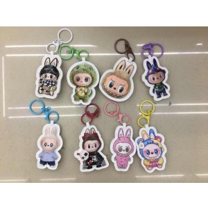 REF: MJ-7319-4 CHAVEIRO, DE PLASTICO  LABUBU ----------- CX:1200PÇS/SUB:120PÇS- BOX:24PÇS   